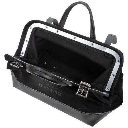 Klein Tools Tool Bag, Black, No. 8 Black Canvas 510212BLK